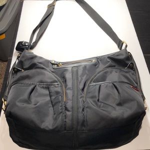 Skip Hop black diaper bag